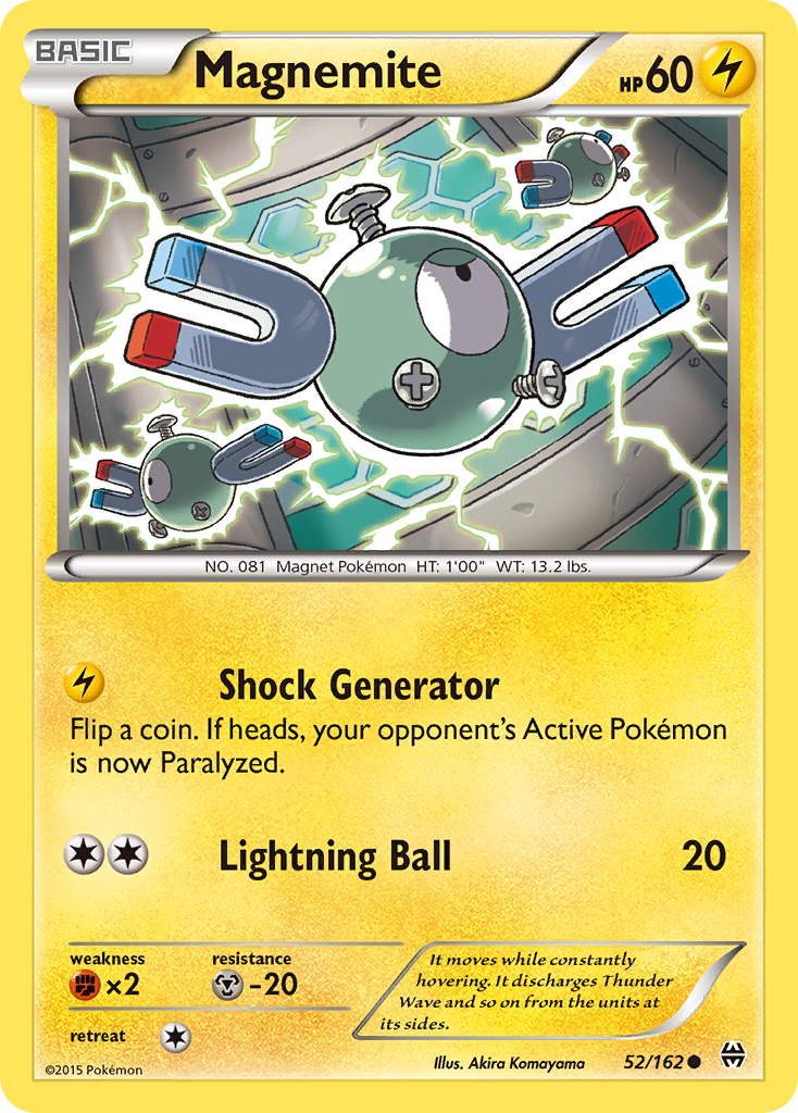 Magnemite (52/162) [XY: BREAKthrough] | Dragon's Lair Comics and Fantasy Houston TX