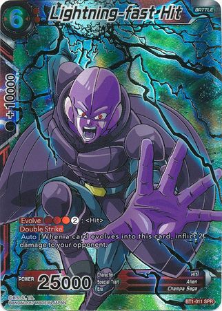 Lightning-fast Hit (SPR) (BT1-011) [Galactic Battle] | Dragon's Lair Comics and Fantasy Houston TX