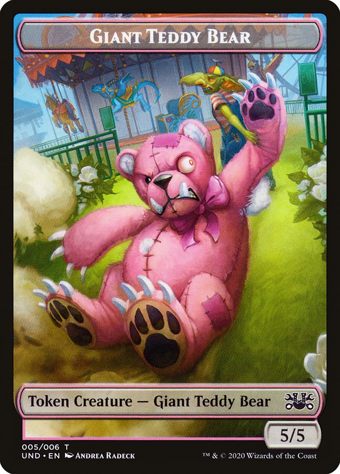 Giant Teddy Bear // Acorn Stash Double-Sided Token [Unsanctioned Tokens] | Dragon's Lair Comics and Fantasy Houston TX