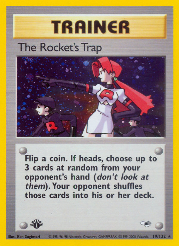 The Rocket's Trap (19/132) [Gym Heroes 1st Edition] | Dragon's Lair Comics and Fantasy Houston TX