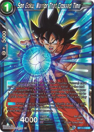 Son Goku, Warrior That Crossed Time (BT10-038) [Rise of the Unison Warrior] | Dragon's Lair Comics and Fantasy Houston TX