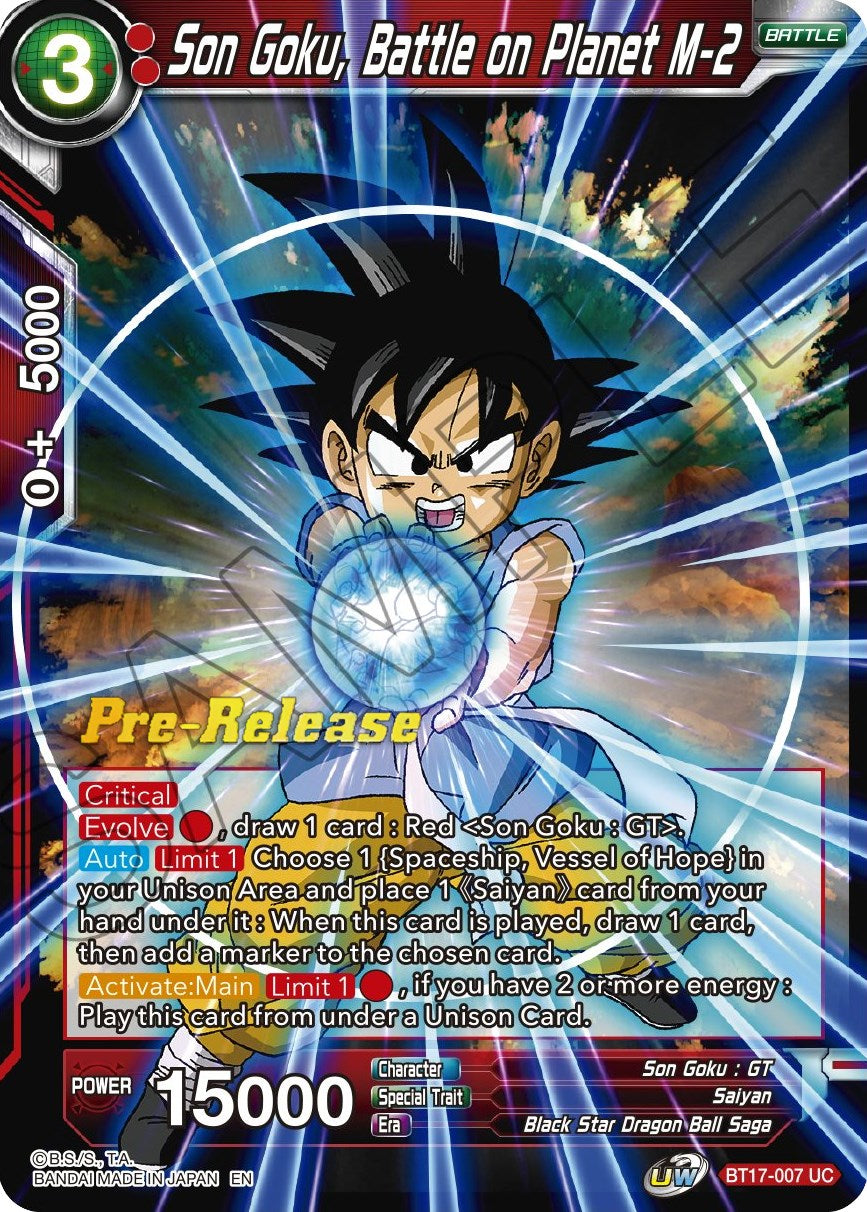 Son Goku, Battle on Planet M-2 (BT17-007) [Ultimate Squad Prerelease Promos] | Dragon's Lair Comics and Fantasy Houston TX