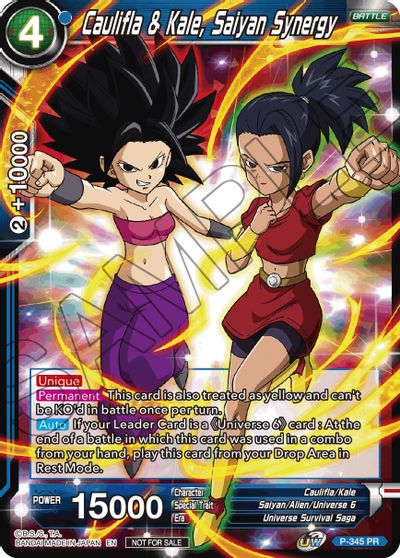 Caulifla & Kale, Saiyan Synergy (P-345) [Tournament Promotion Cards] | Dragon's Lair Comics and Fantasy Houston TX