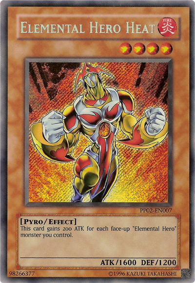 Elemental HERO Heat [PP02-EN007] Secret Rare | Dragon's Lair Comics and Fantasy Houston TX