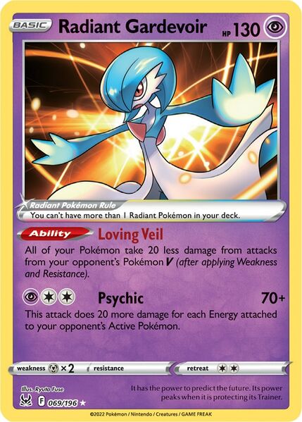 Radiant Gardevoir (069/196) [Prize Pack Series Three] | Dragon's Lair Comics and Fantasy Houston TX