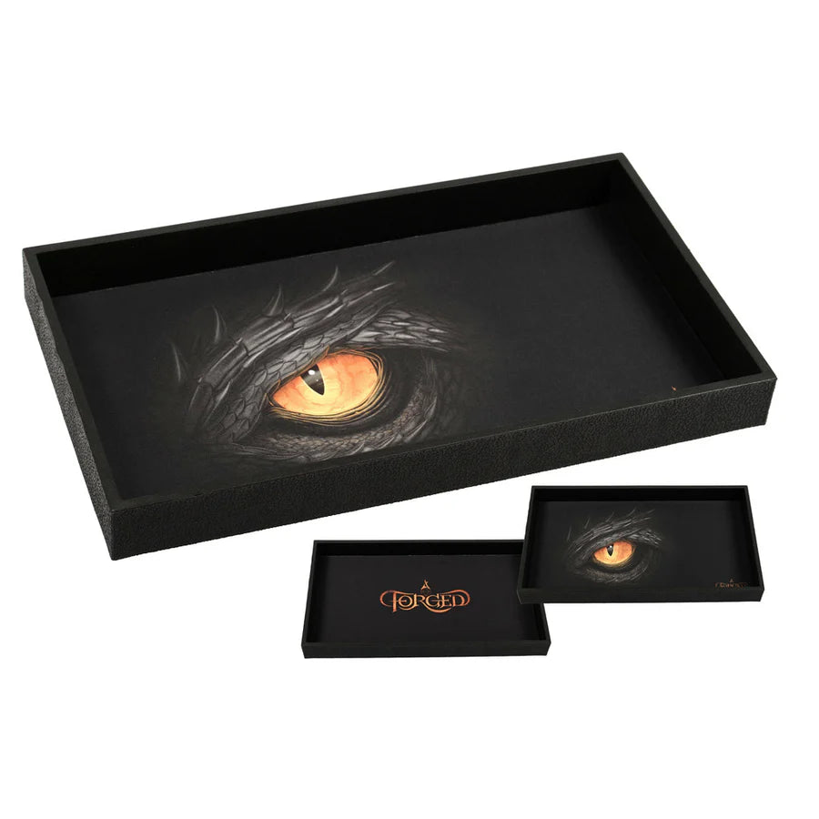 Forged Gaming Black Dragon Eye 14" Dice Tray | Dragon's Lair Comics and Fantasy Houston TX