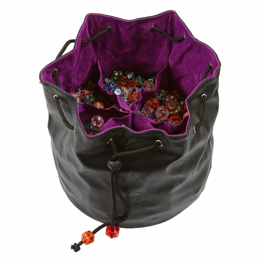 Forged Gaming Pouch of the Endless Hoard Dice Bag Black with Purple | Dragon's Lair Comics and Fantasy Houston TX