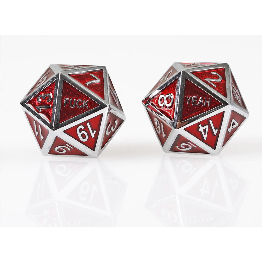 Forged Gaming F*ck Yeah Poly 7 Metal Dice Set | Dragon's Lair Comics and Fantasy Houston TX