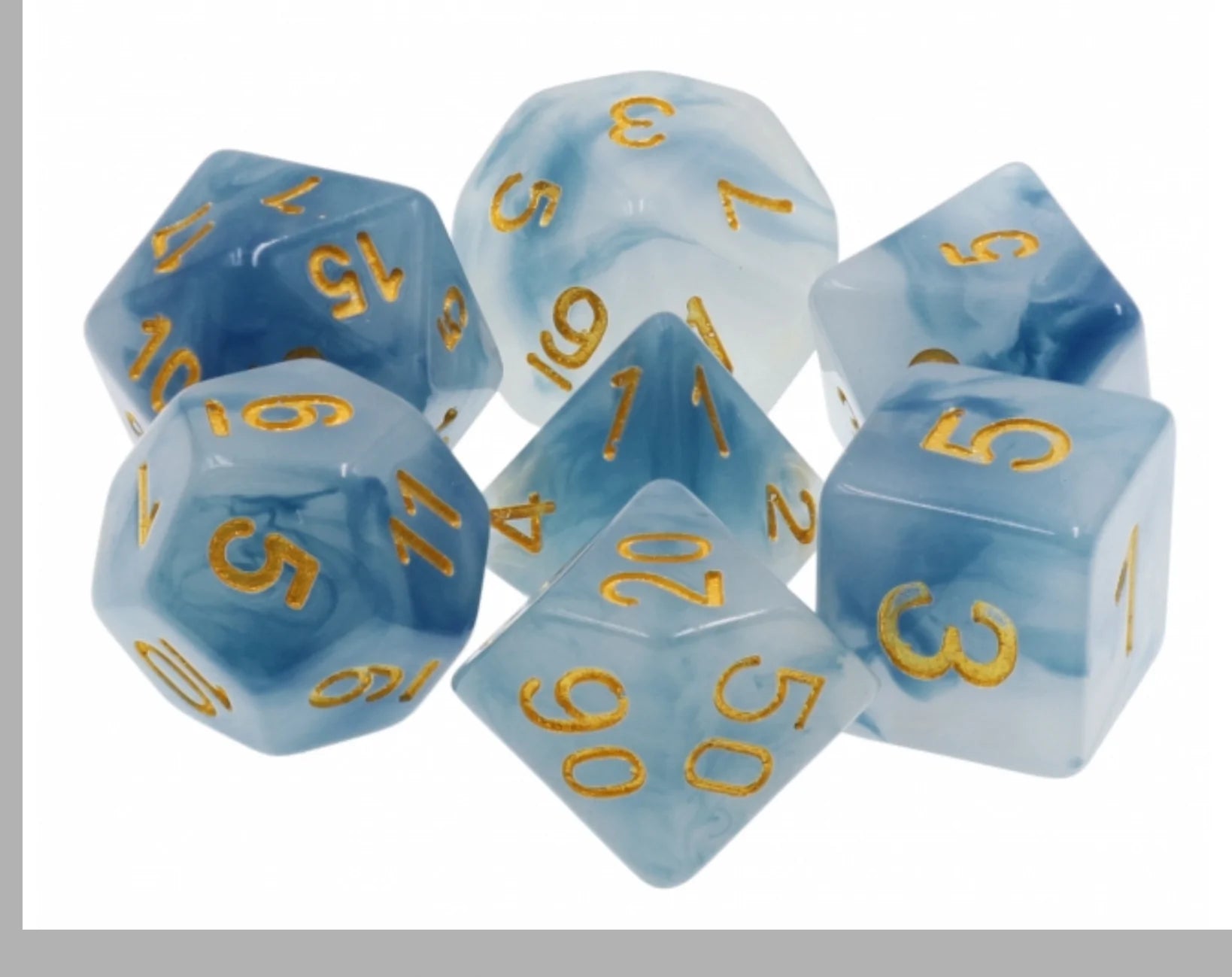 Foam Brain Blue Jade RPG Dice Set | Dragon's Lair Comics and Fantasy Houston TX