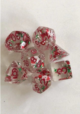 Foam Brain Christmas Poly 7 Dice Set | Dragon's Lair Comics and Fantasy Houston TX