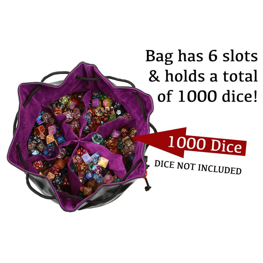 Forged Gaming Pouch of the Endless Hoard Dice Bag Black with Gray | Dragon's Lair Comics and Fantasy Houston TX