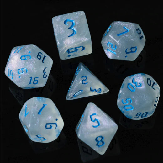 Foam Brain Ocean Glitter RPG Dice Set | Dragon's Lair Comics and Fantasy Houston TX