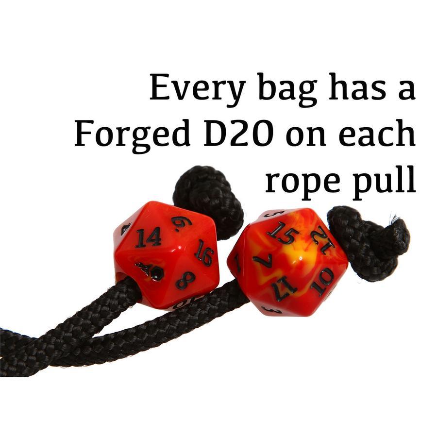 Forged Gaming Pouch of the Endless Hoard Dice Bag Brown with Black | Dragon's Lair Comics and Fantasy Houston TX