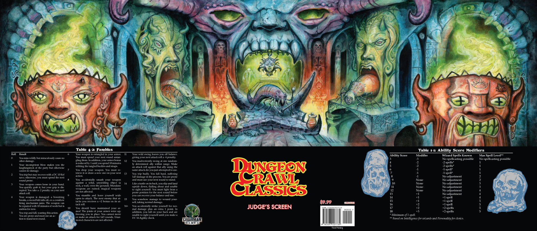 Dungeon Crawl Classics: Judges Screen | Dragon's Lair Comics and Fantasy Houston TX