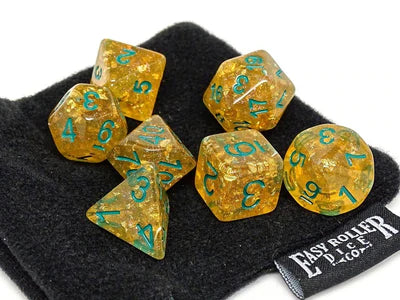 Easy Roller Golden Ocean Reef Poly 7 Set with Bag | Dragon's Lair Comics and Fantasy Houston TX