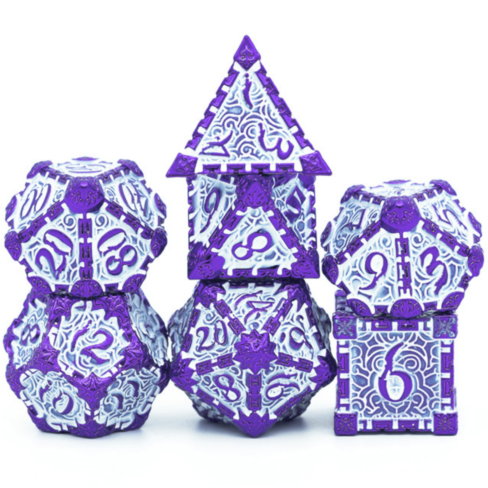 Foam Brain Dagger of Venom: Purple Poly 7 Dice Set | Dragon's Lair Comics and Fantasy Houston TX