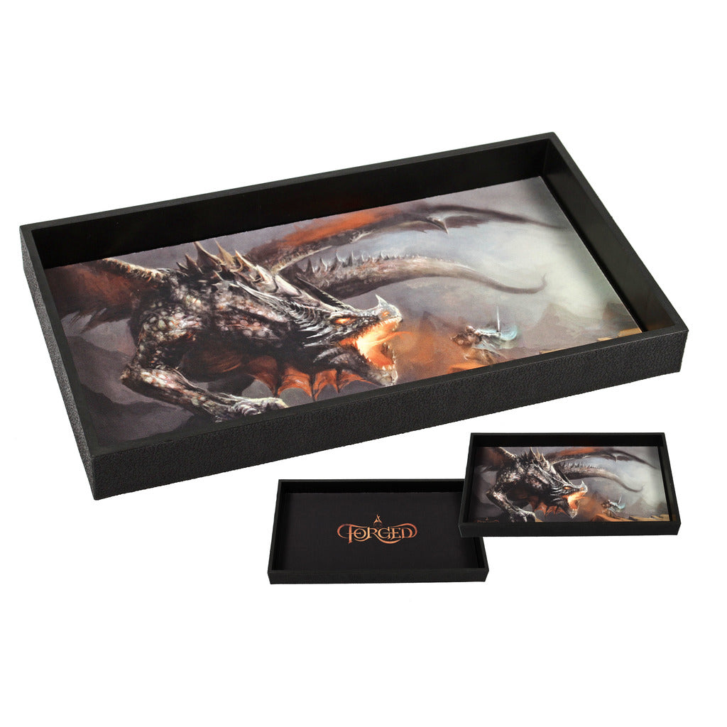 Forged Gaming Dragon Battle Dice Tray 14" | Dragon's Lair Comics and Fantasy Houston TX