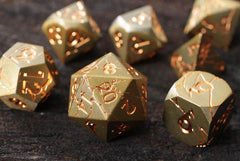 Forged Gaming Dwarven Pride Poly 7 Metal Dice Set | Dragon's Lair Comics and Fantasy Houston TX