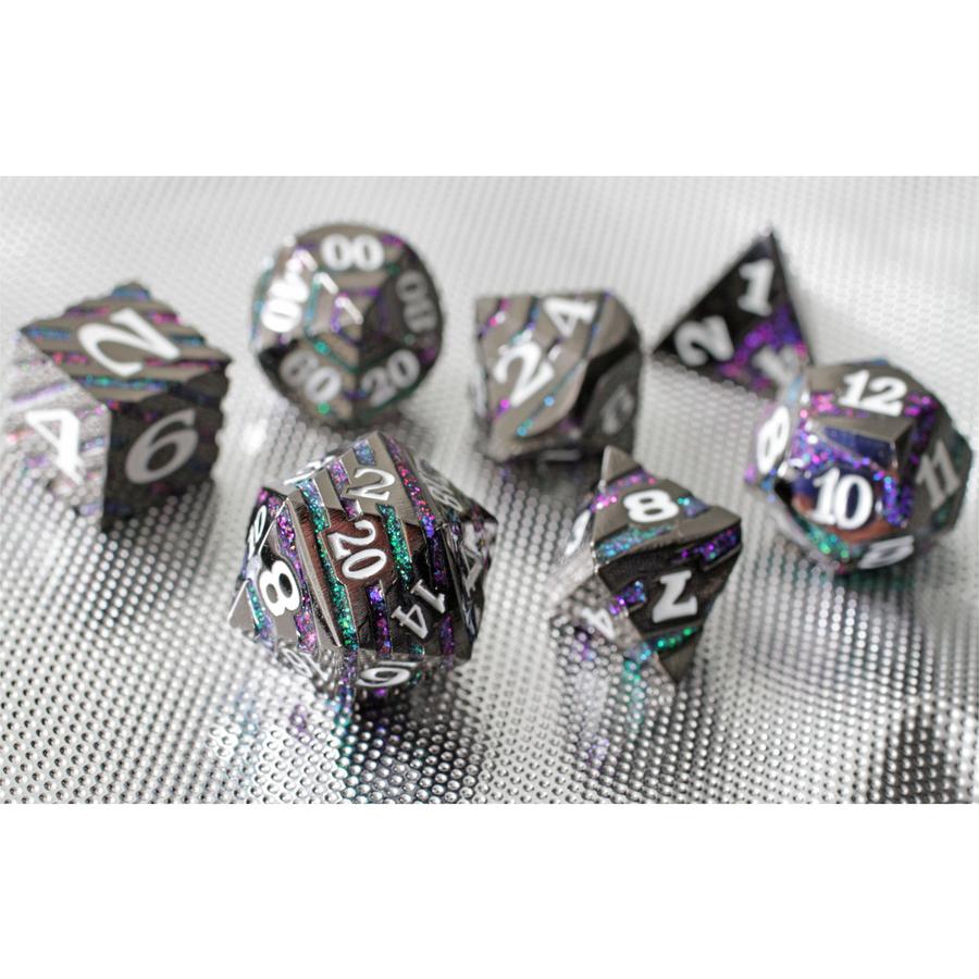 Forged Gaming: Eldritch Mystery Set of 7 Metal Dice | Dragon's Lair Comics and Fantasy Houston TX