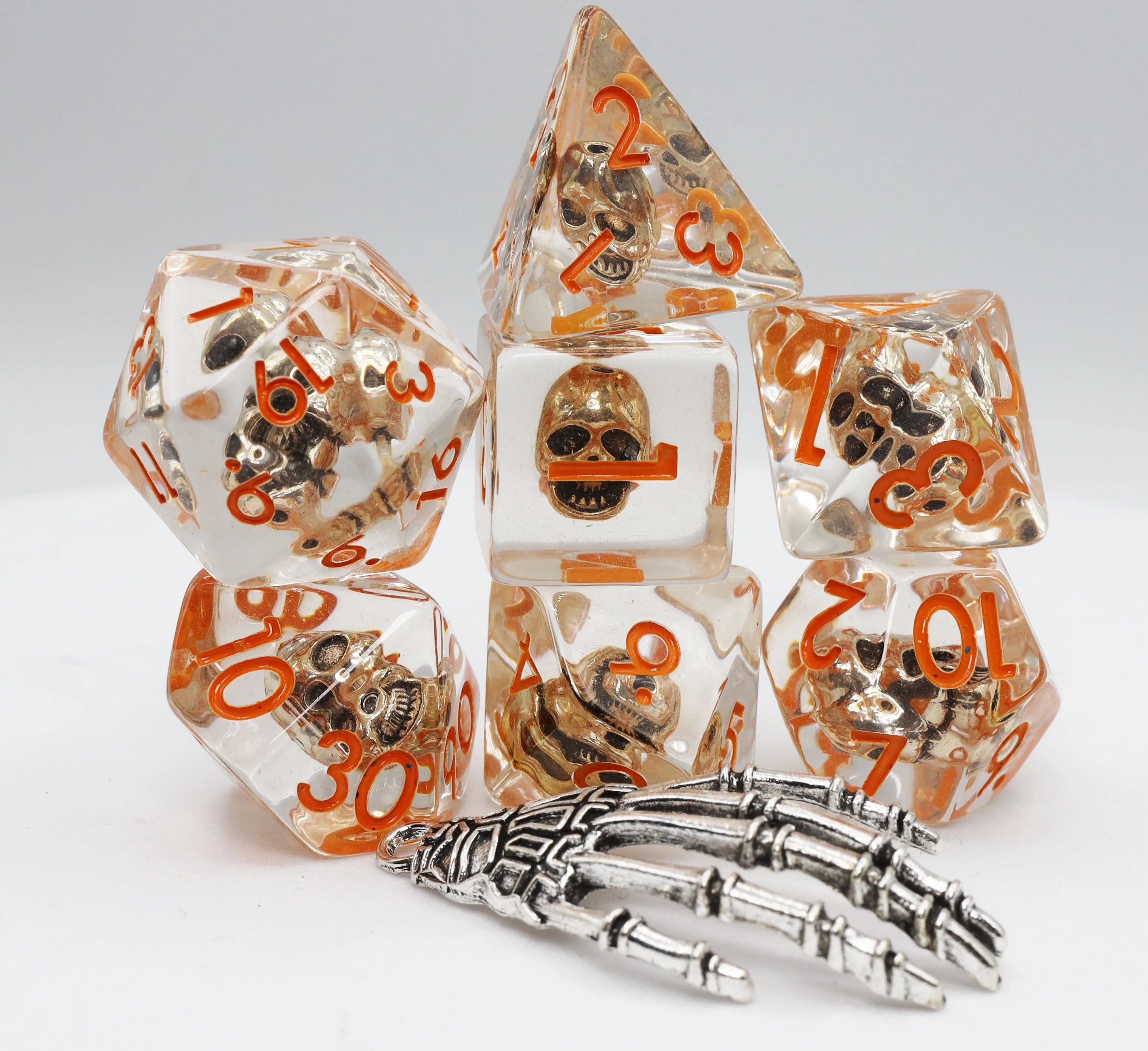 Foam Brain Poly 7 Dice Set: Laughing Skull | Dragon's Lair Comics and Fantasy Houston TX