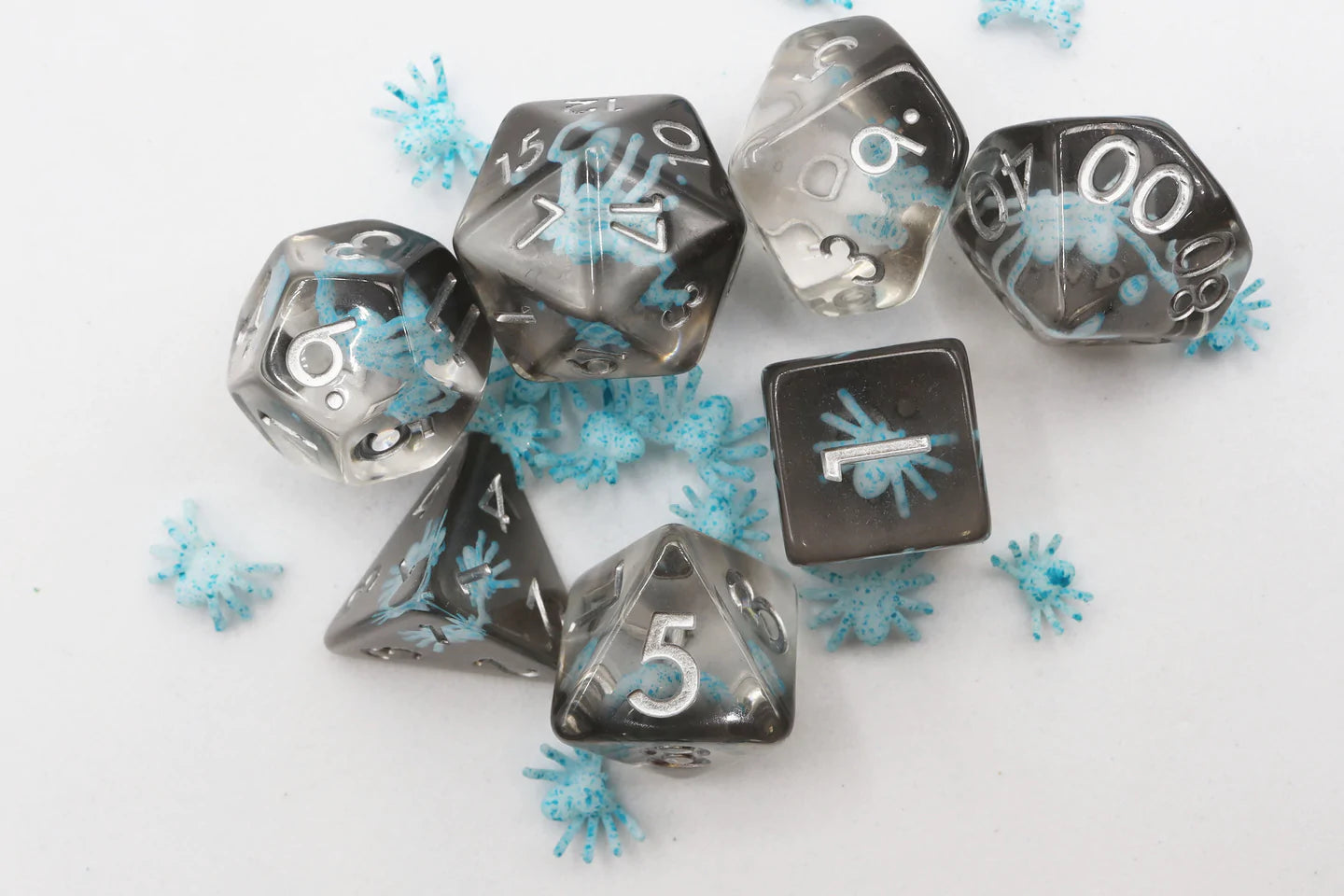 Foam Brain Poly 7 Dice Set: Water Spider | Dragon's Lair Comics and Fantasy Houston TX