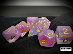 Game Habit Unicorn Blood Poly 7 Dice Set | Dragon's Lair Comics and Fantasy Houston TX