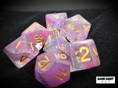 Game Habit Unicorn Blood Poly 7 Dice Set | Dragon's Lair Comics and Fantasy Houston TX