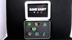 Game Habit Pattern Behavior Poly 7 Dice Set | Dragon's Lair Comics and Fantasy Houston TX