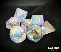 Game Habit Cosmic Nebula Poly 7 Dice Set | Dragon's Lair Comics and Fantasy Houston TX