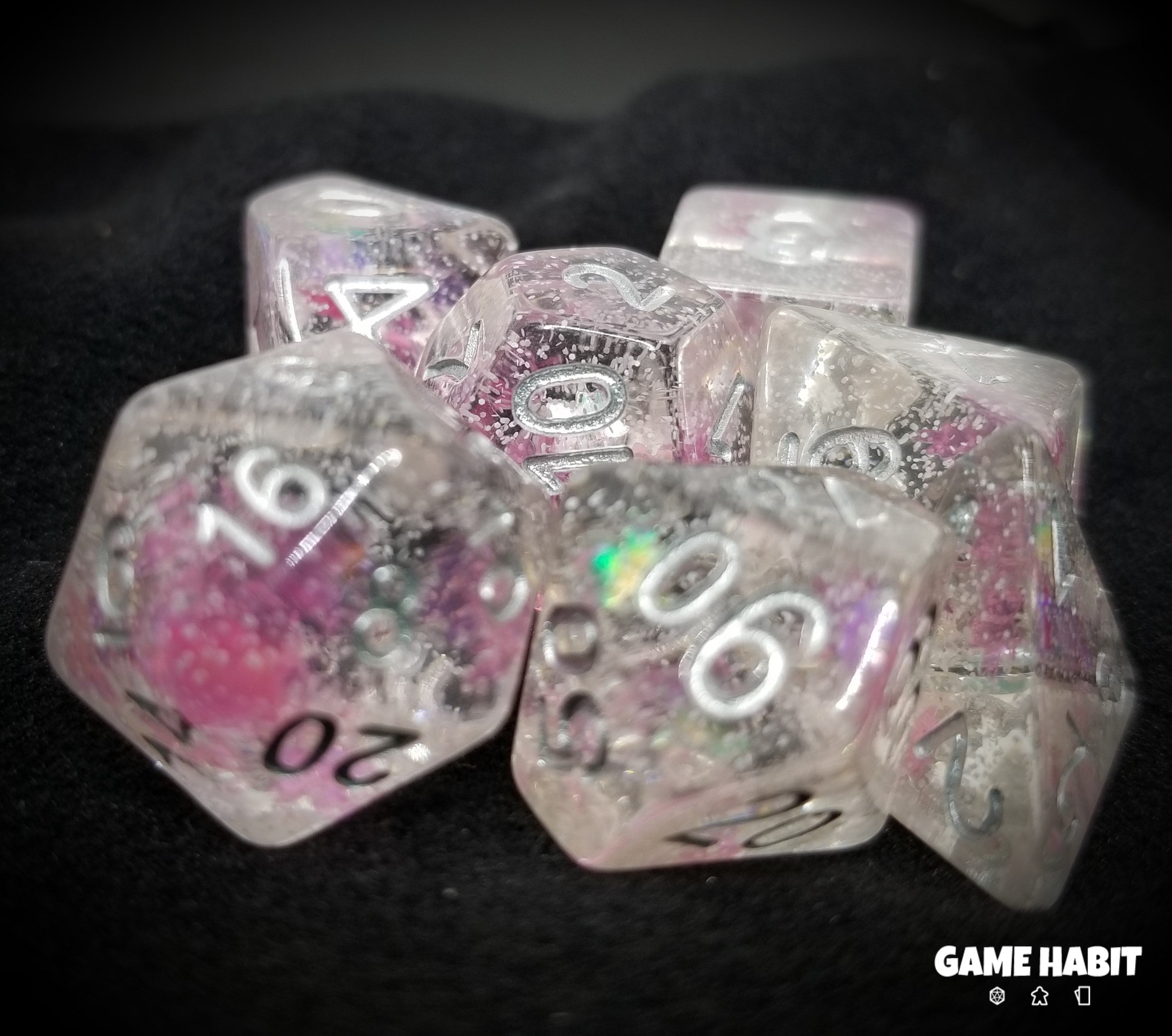 Game Habit Rose's Patience Poly 7 Dice Set | Dragon's Lair Comics and Fantasy Houston TX