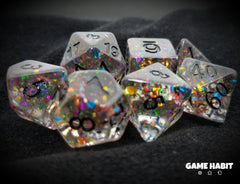 Game Habit Ball Drop Poly 7 Dice Set | Dragon's Lair Comics and Fantasy Houston TX