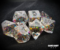 Game Habit Ball Drop Poly 7 Dice Set | Dragon's Lair Comics and Fantasy Houston TX