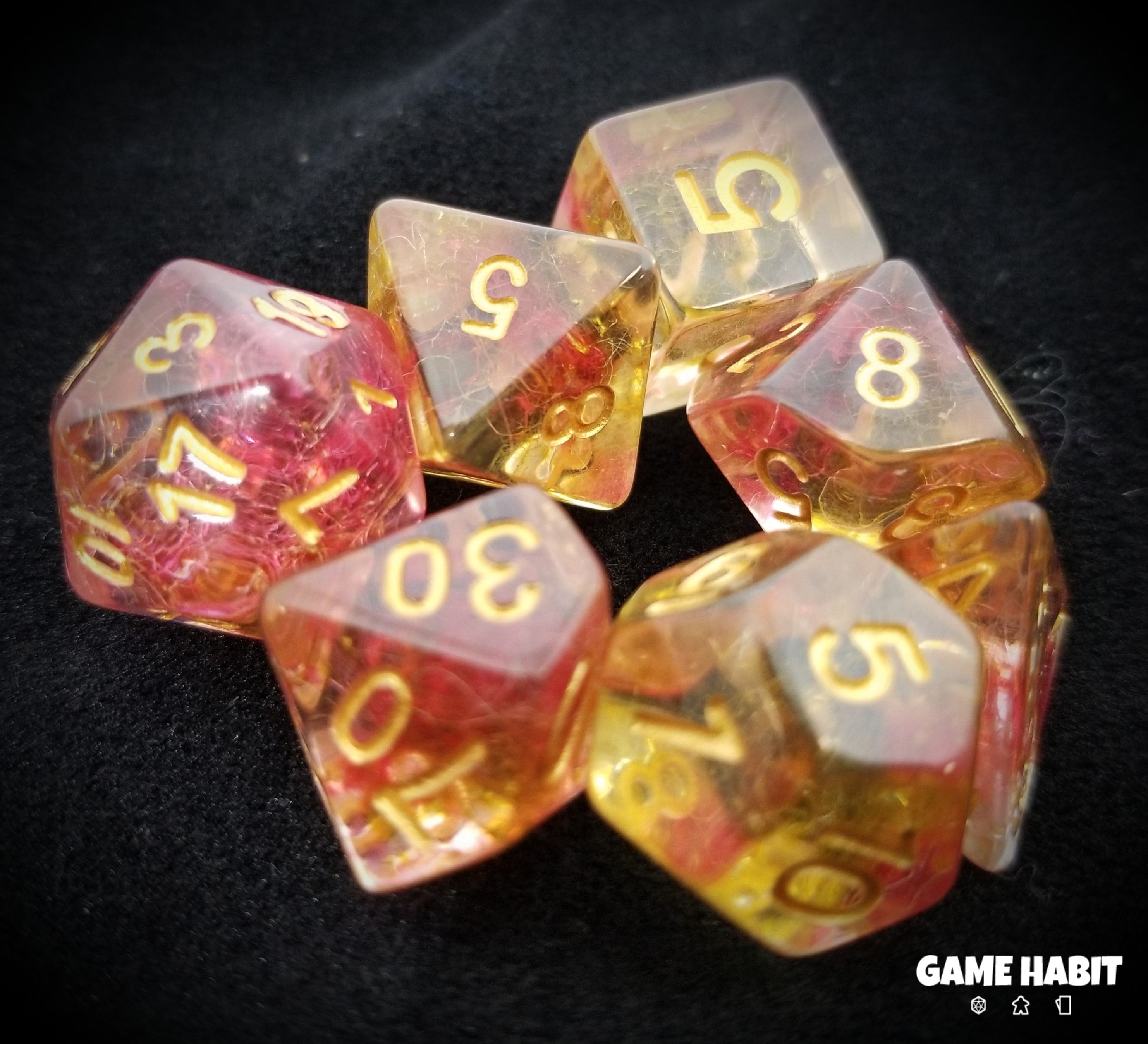 Game Habit Sea Urchins Poly 7 Dice Set | Dragon's Lair Comics and Fantasy Houston TX