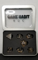 Game Habit Gold Digger Poly 7 Dice Set | Dragon's Lair Comics and Fantasy Houston TX