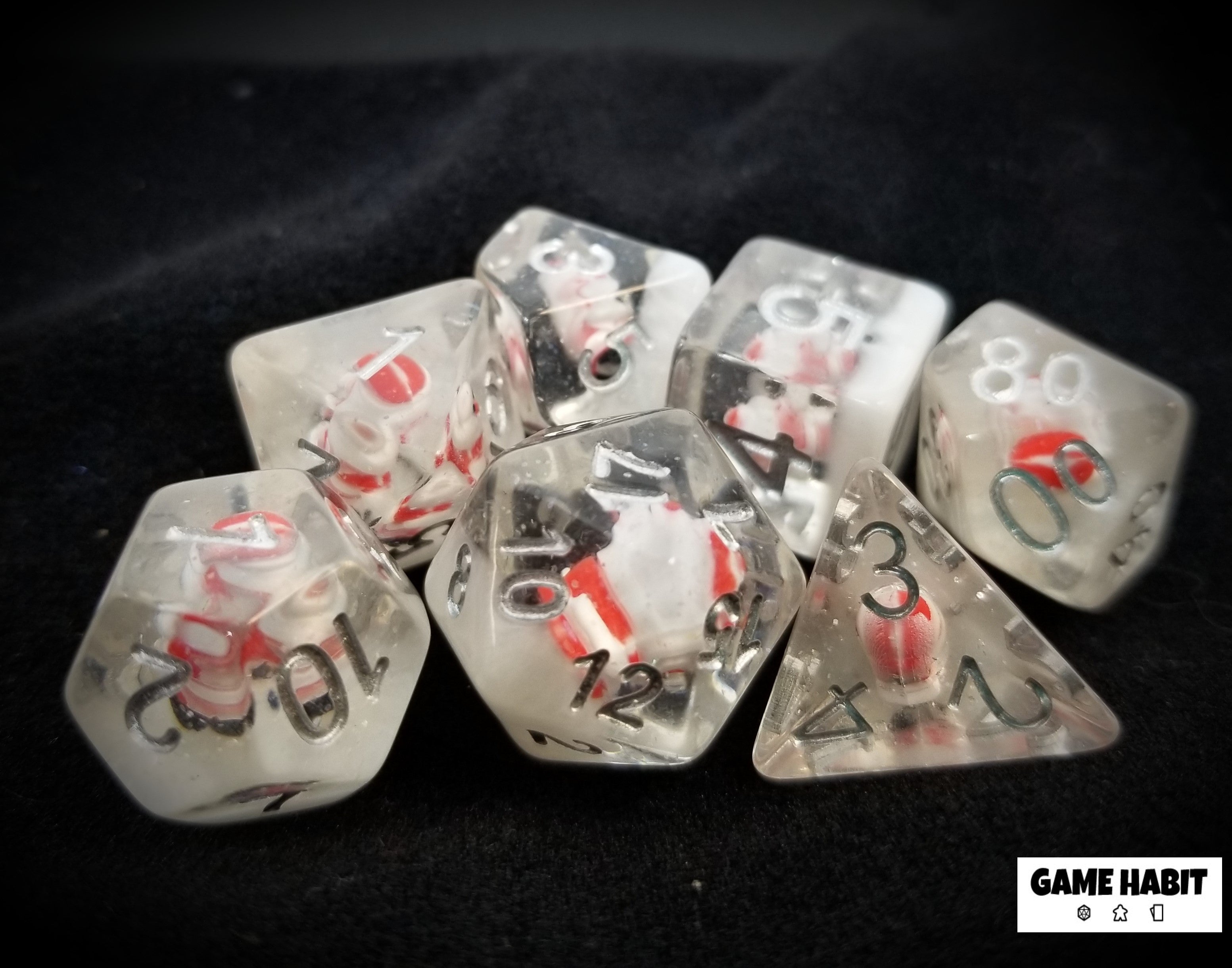 Game Habit Kidnap the Sandy Claws Poly 7 Dice Set | Dragon's Lair Comics and Fantasy Houston TX