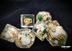 Game Habit Skull Island Poly 7 Dice Set | Dragon's Lair Comics and Fantasy Houston TX