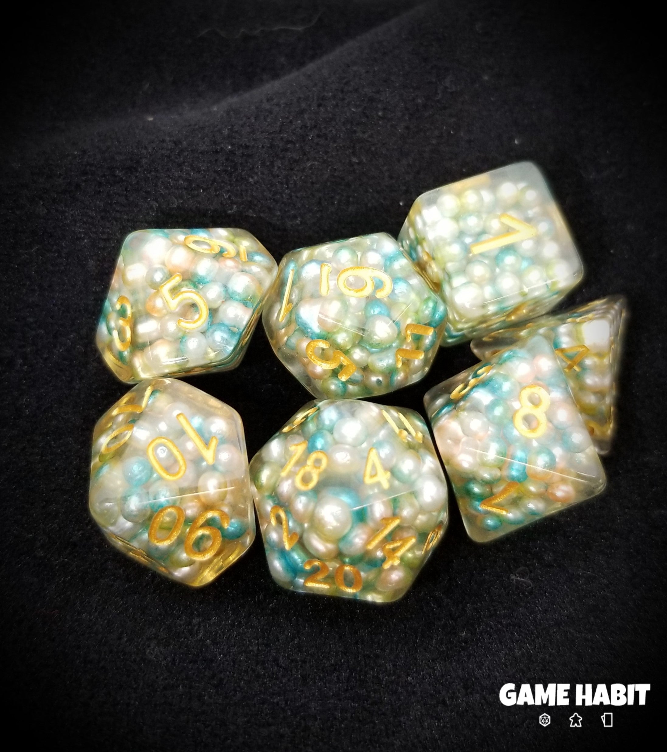 Game Habit Grandma Pearl's Jam Poly 7 Dice Set | Dragon's Lair Comics and Fantasy Houston TX