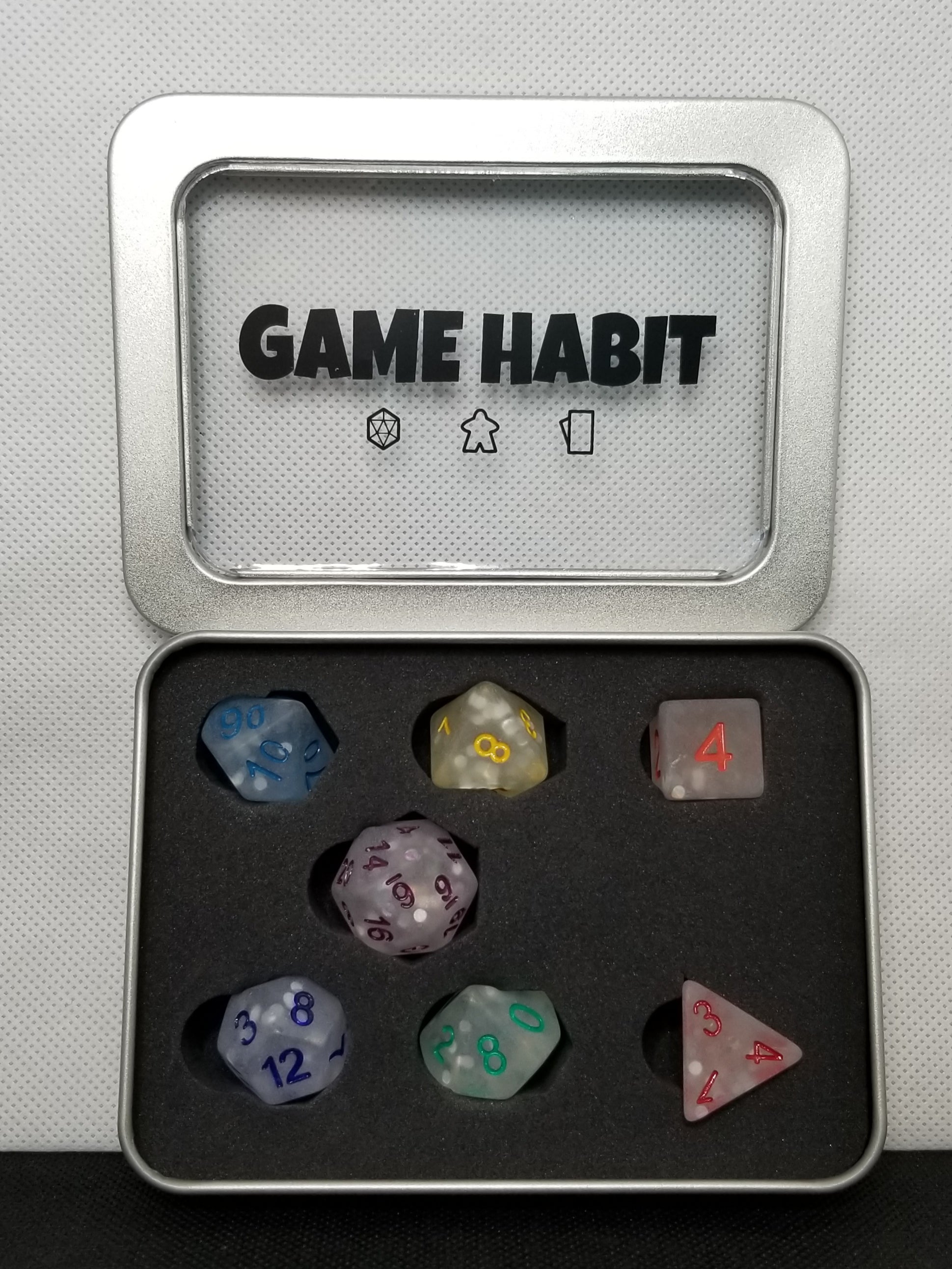 Game Habit Schoolhouse Rock Poly 7 Dice Set | Dragon's Lair Comics and Fantasy Houston TX