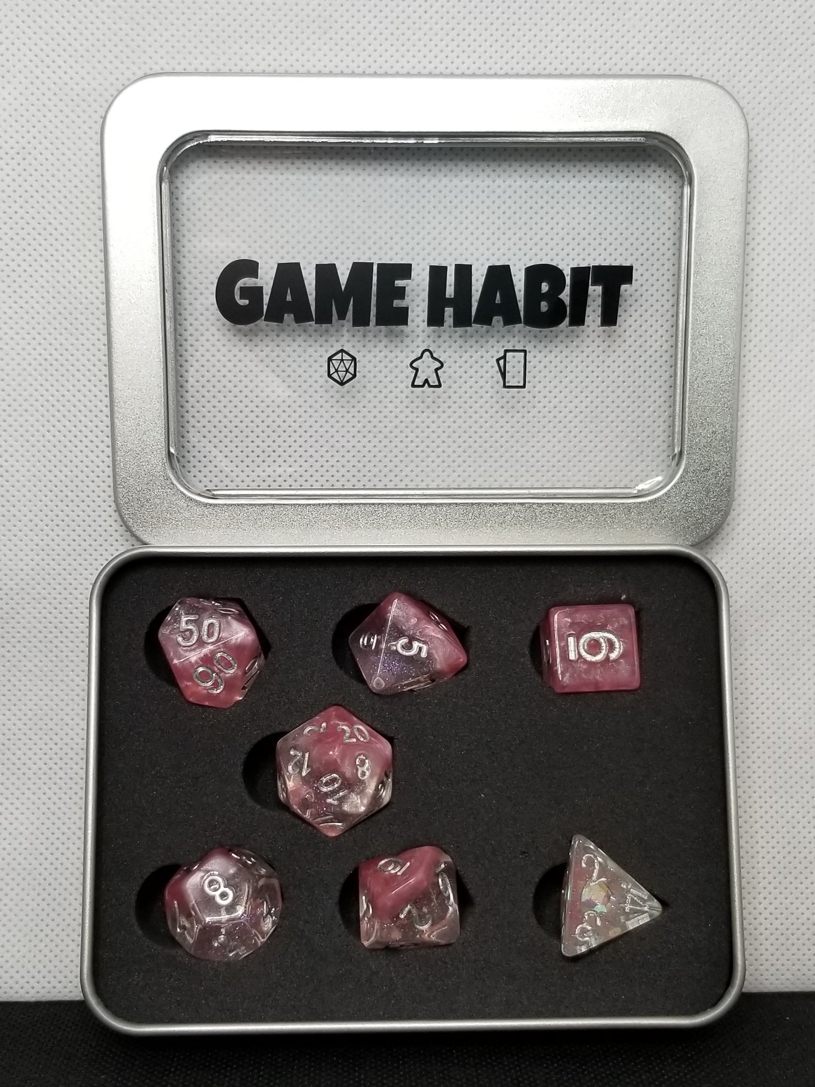 Game Habit Diamonds are a Girl's Best Friend Poly 7 Dice Set | Dragon's Lair Comics and Fantasy Houston TX