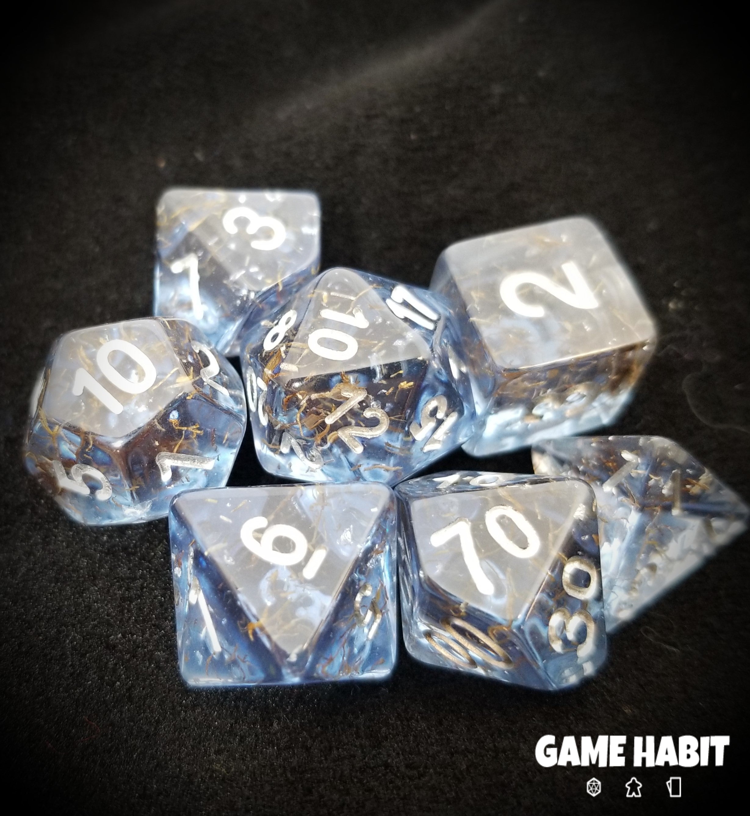 Game Habit Clever Girl Poly 7 Dice Set | Dragon's Lair Comics and Fantasy Houston TX