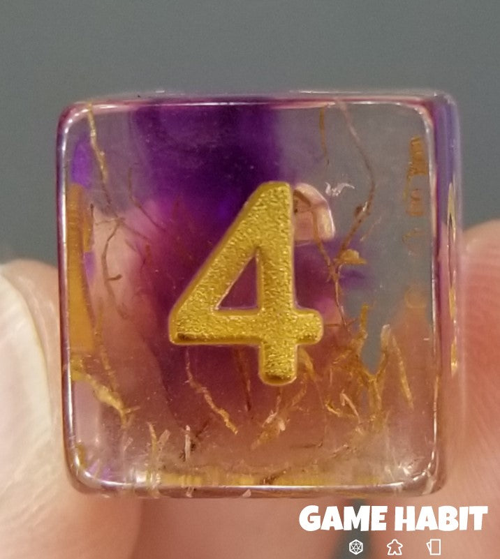 Game Habit Purple Hot Rod Poly 7 Dice Set | Dragon's Lair Comics and Fantasy Houston TX