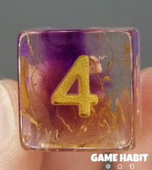 Game Habit Purple Hot Rod Poly 7 Dice Set | Dragon's Lair Comics and Fantasy Houston TX