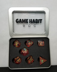 Game Vorpal Watermelon Poly 7 Dice Set | Dragon's Lair Comics and Fantasy Houston TX