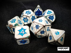 Game Habit Solitude Metal Poly 7 Dice Set | Dragon's Lair Comics and Fantasy Houston TX