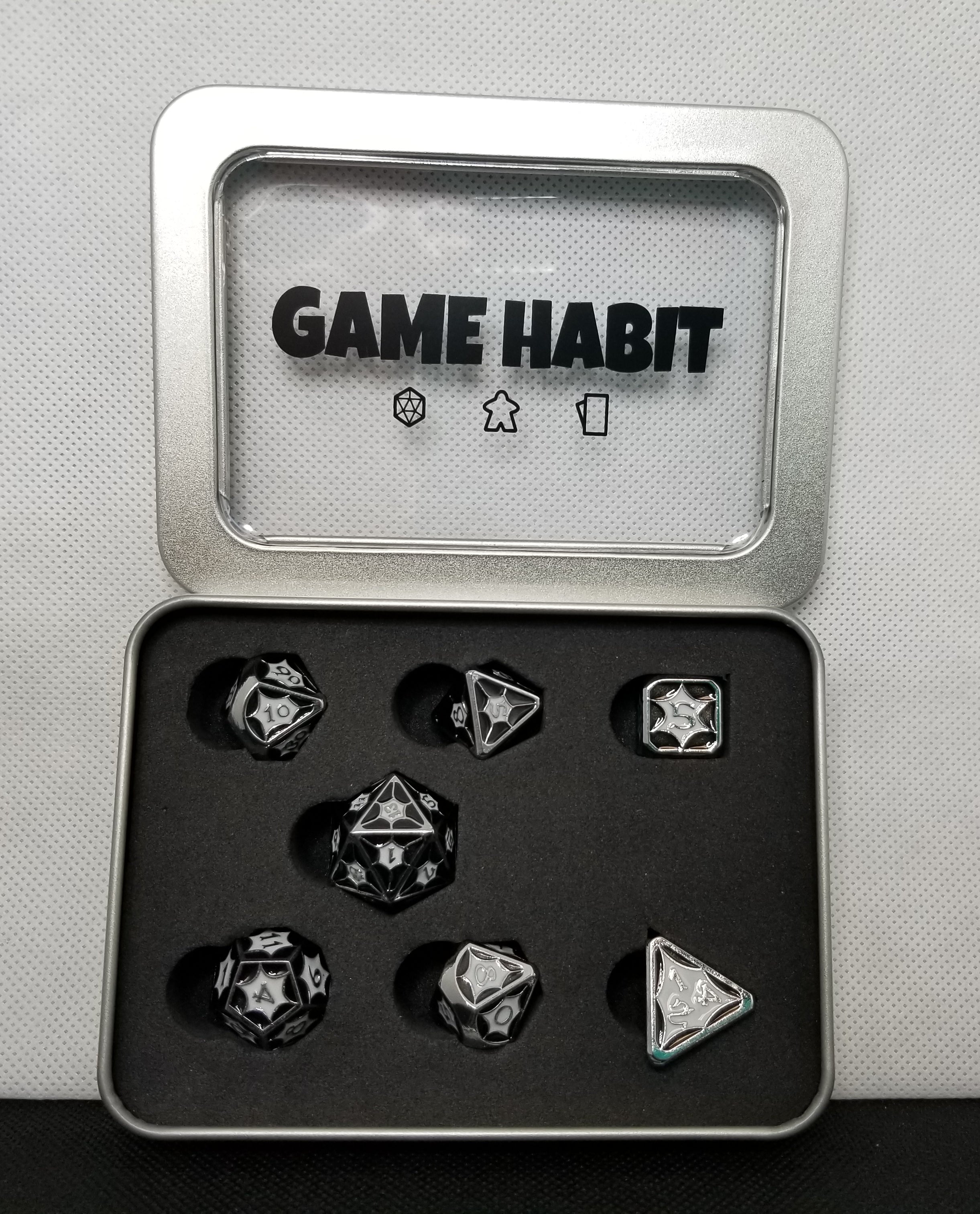 Game Habit Metalocalypse Metal Poly 7 Dice Set | Dragon's Lair Comics and Fantasy Houston TX