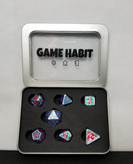 Game Habit J. Jonah's Nightmare Metal Poly 7 Dice Set | Dragon's Lair Comics and Fantasy Houston TX