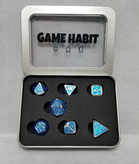 Game Habit Vapor Trail Poly 7 Dice Set | Dragon's Lair Comics and Fantasy Houston TX