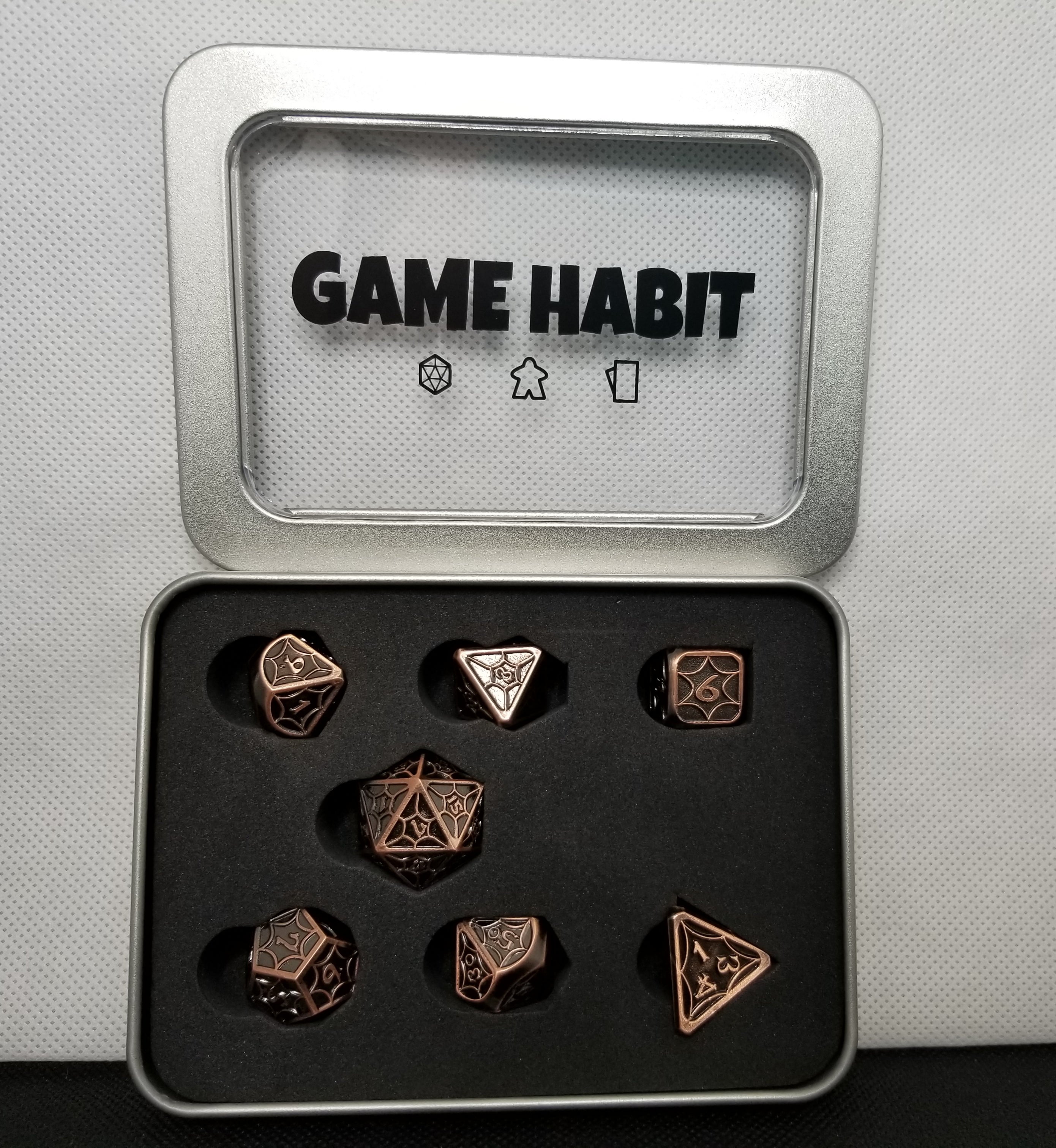 Game Habit Crazy Wootini Poly 7 Dice Set | Dragon's Lair Comics and Fantasy Houston TX