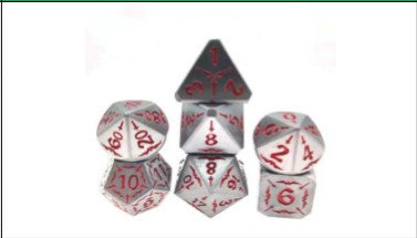 Game Habit Philadelphia Style Metal Poly 7 Dice Set | Dragon's Lair Comics and Fantasy Houston TX