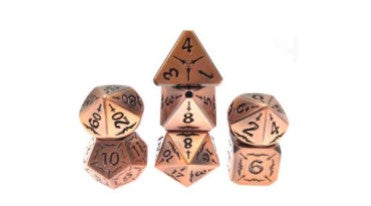 Game Habit Lord Wadsworth Overcash Metal Poly 7 Dice Set | Dragon's Lair Comics and Fantasy Houston TX